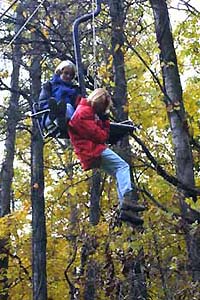 Chair lift evacuation training