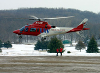 Med Flight helicopter
